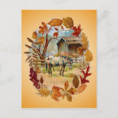 AUTUMN LEAVS & APPALOSA von SHARON SHARPE Postkarte (Vorderseite)