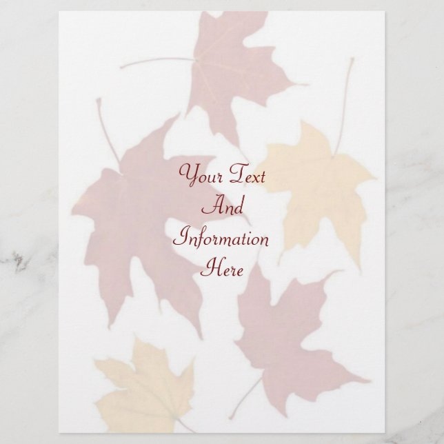 Autumn Letterhead (Vorderseite)