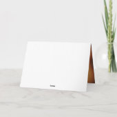 Autumn Liebe Customizable Interior Grußkarte Dankeskarte (Rückseite)