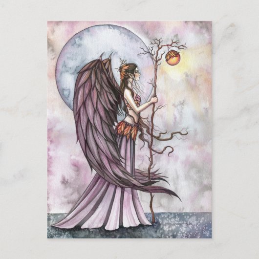 Autumn Light Fairy Postcard von Molly Harrison Postkarte (Vorderseite)