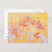 Autumn Lilie - Digital Water color Postkarte (Vorne/Hinten)