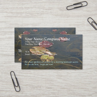 Autumn Lilypads Series - Customized Business Card Visitenkarte