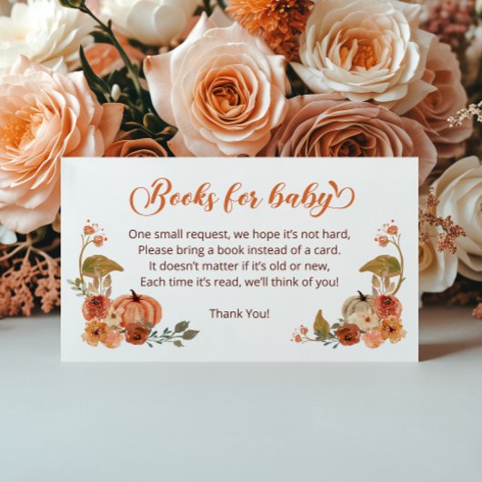 Autumn Little Pumpkin Books for Baby Begleitkarte