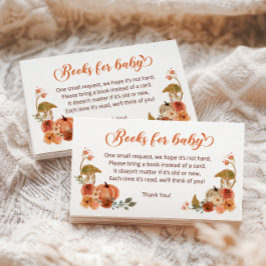 Autumn Little Pumpkin Books for Baby Begleitkarte