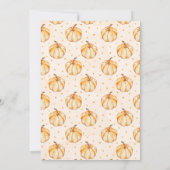 Autumn Little Pumpkin Dankeskarte (Rückseite)