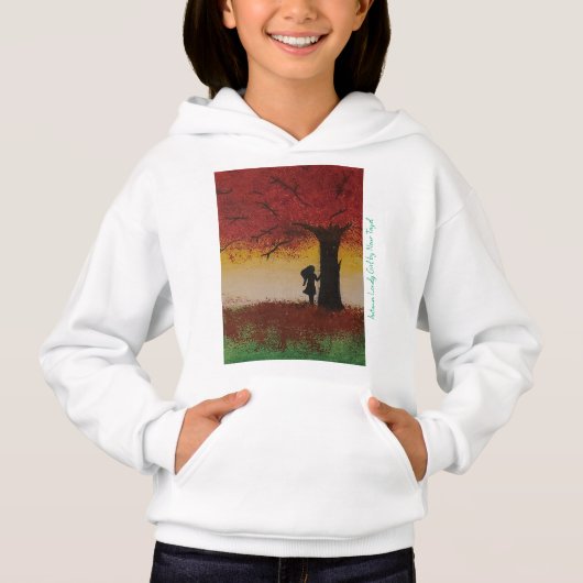 Autumn Lonely Girl - Artist - Nour Tayel Hoodie (Vorderseite)