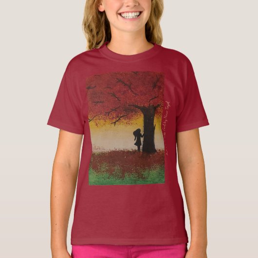 Autumn Lonely Girl - Artist - Nour Tayel T-Shirt (Vorderseite)