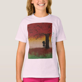 Autumn Lonely Girl - Artist - Nour Tayel T-Shirt