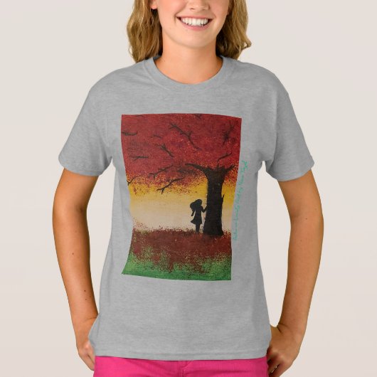 Autumn Lonely Girl - Artist - Nour Tayel T-Shirt (Vorderseite)