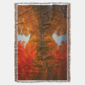 Autumn Lost Maples Throw Blanket - Fall Foliage  Decke (Vorderseite Vertikal)