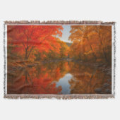 Autumn Lost Maples Throw Blanket - Fall Foliage  Decke (Vorderseite)