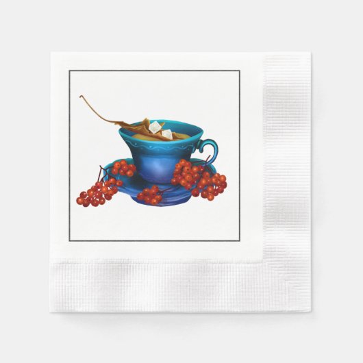 Autumn Luncheon Tea Napkin Paper Napkin Serviette (Vorderseite)