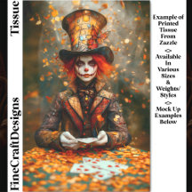Autumn Mad Hatter Playing Cards DW8A Decoupage