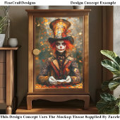 Autumn Mad Hatter Playing Cards DW8B Decoupage Seidenpapier