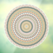 Autumn Mandala Boho Hippie Retro Abstrakte Kunst Fensteraufkleber (Blatt 3)