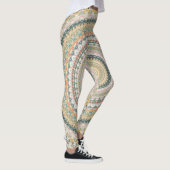 Autumn Mandala Boho Hippie Retro Abstrakte Kunst Leggings (Rechts)