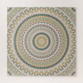 Autumn Mandala Boho Hippie Retro Abstrakte Kunst Puzzle (Horizontal)