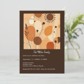 Autumn Mandala Earthy Warme Floral Pattern (Stehend Vorderseite)