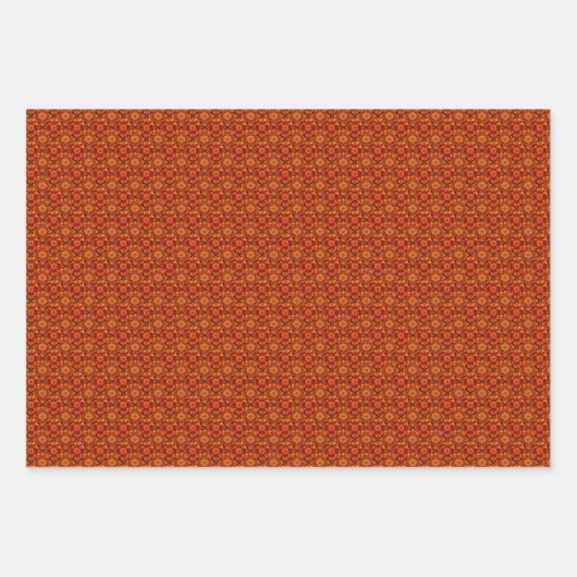Autumn Mandala Geschenkpapier Set (Vorderseite)