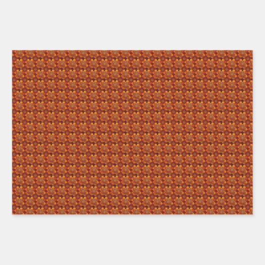 Autumn Mandala Geschenkpapier Set (Vorderseite 2)