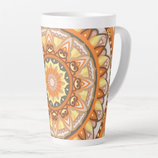 Autumn Mandala Milchtasse (Rechte Ecke)