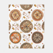 Autumn Mandala Pattern Fleecedecke (Vorderseite)