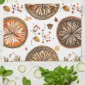 Autumn Mandala Pattern Geschirrtuch (Gefaltet)