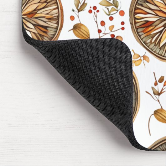Autumn Mandala Pattern Mousepad (Ecke)