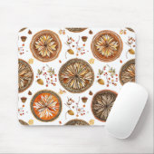 Autumn Mandala Pattern Mousepad (Mit Mouse)