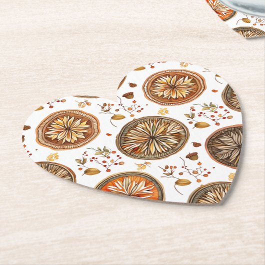 Autumn Mandala Pattern Untersetzer (angewinkelt)