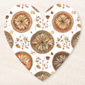 Autumn Mandala Pattern Untersetzer (Vorderseite)