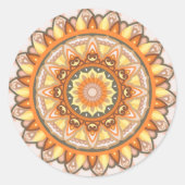 Autumn Mandala Runder Aufkleber (Vorderseite)