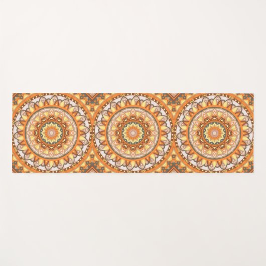 Autumn Mandala Yogamatte (Vorderseite (Horizontal))