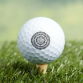 Autumn Maple Leaf Doodle Golfball (Insitu T-Shirt)