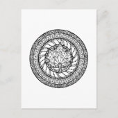 Autumn Maple Leaf Doodle Postkarte (Vorderseite)