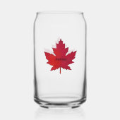 Autumn Maple Leaf Print Can Glass Dosenglas (Vorderseite)