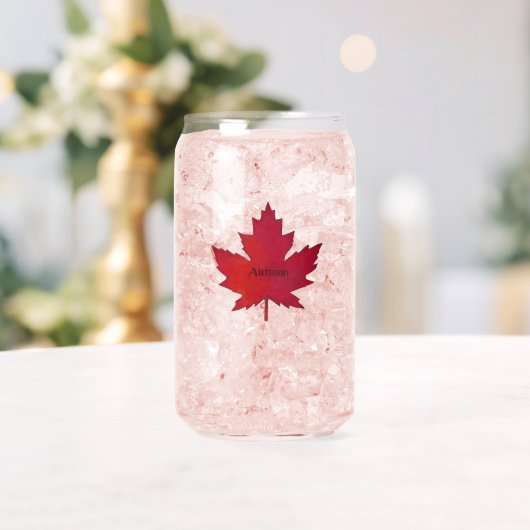 Autumn Maple Leaf Print Can Glass Dosenglas (Insitu (Hochzeit))