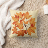 Autumn Maple Leaf Print: Fall Foliage Kissen (Decke)
