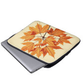 Autumn Maple Leaf Print: Fall Foliage Laptopschutzhülle (Vorne Knopf)