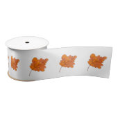 Autumn Maple Leaf Satin Ribbon Satinband (Spule)