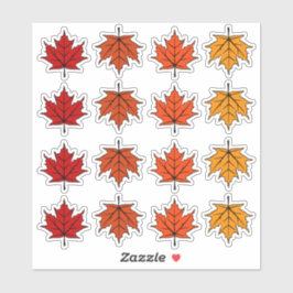 Autumn Maple Leaves Aufkleber