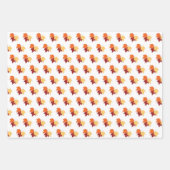 “Autumn Maple Leaves” Gift Wrap Geschenkpapier Set (Vorderseite 2)