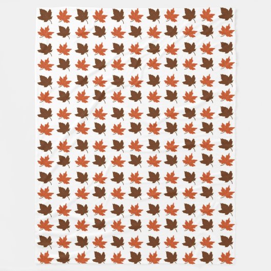 Autumn Maple Leaves Pattern Fleecedecke (Vorderseite)