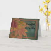 Autumn Maple Leaves Sympathy Karte (Gelbe Blume)