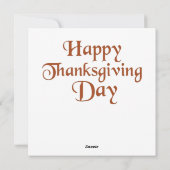 Autumn Maus Grußkarte Feiertagskarte (Rückseite)