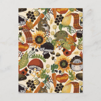Autumn Medley Pattern Postkarte