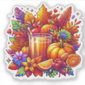 Autumn Mood: Happy Season / Fall Sticker #12 (Vorderseite)