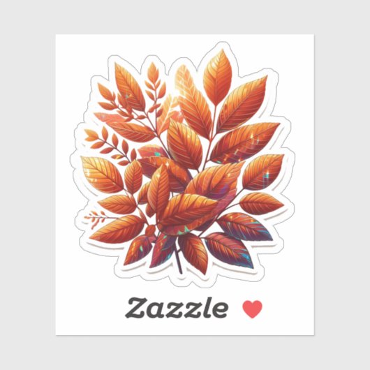 Autumn Mood: Happy Season / Leaf Sticker #11 (Blatt)
