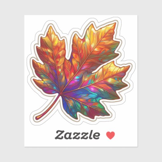 Autumn Mood: Happy Season / Leaf Sticker #17 (Blatt)