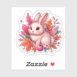 Autumn Mood: Happy Season / Pink Bunny Sticker #16
